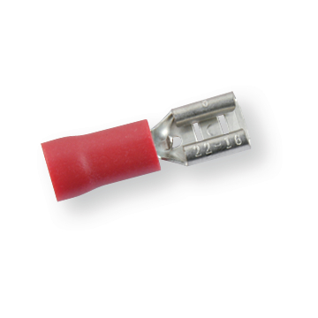 Isolierter Verbinder rot 4,8x0,8 mm